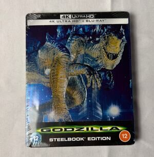 Godzilla (1998) 4K UHD Blu-ray Steelbook Sealed UK Edition Matthew Broderick